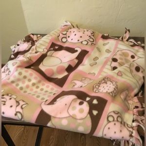 New Fleece Elephant Baby Kids Blanket